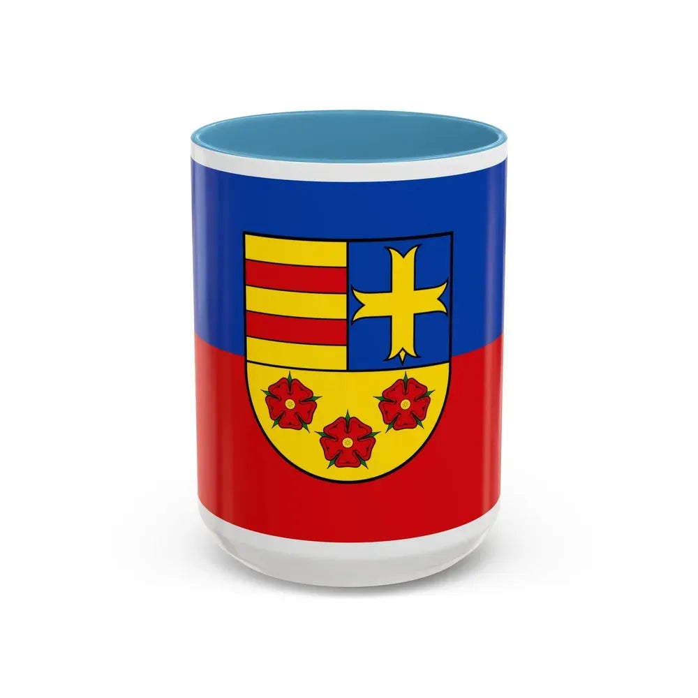 Flag of Oldenburg Germany - Accent Coffee Mug 15oz Light Blue - Go Mug Yourself