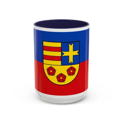 Flag of Oldenburg Germany - Accent Coffee Mug 15oz Navy - Go Mug Yourself