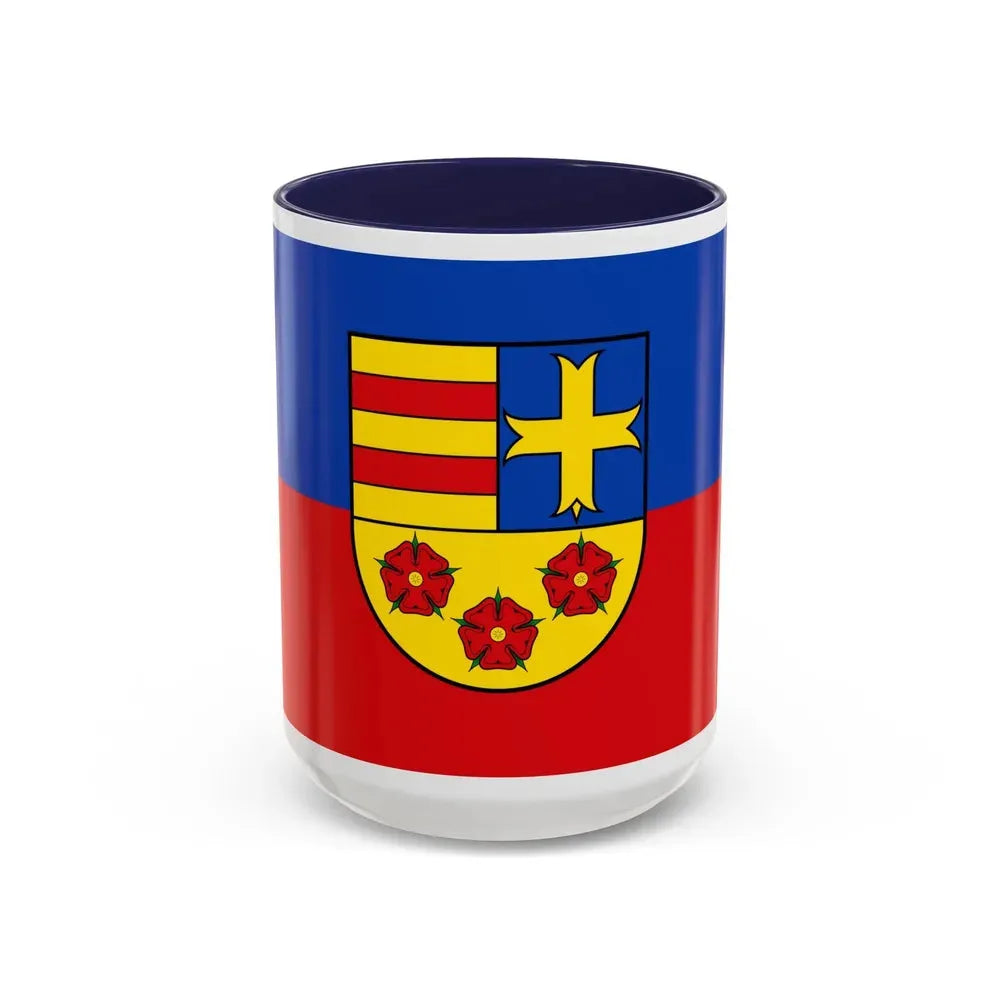 Flag of Oldenburg Germany - Accent Coffee Mug 15oz Navy - Go Mug Yourself