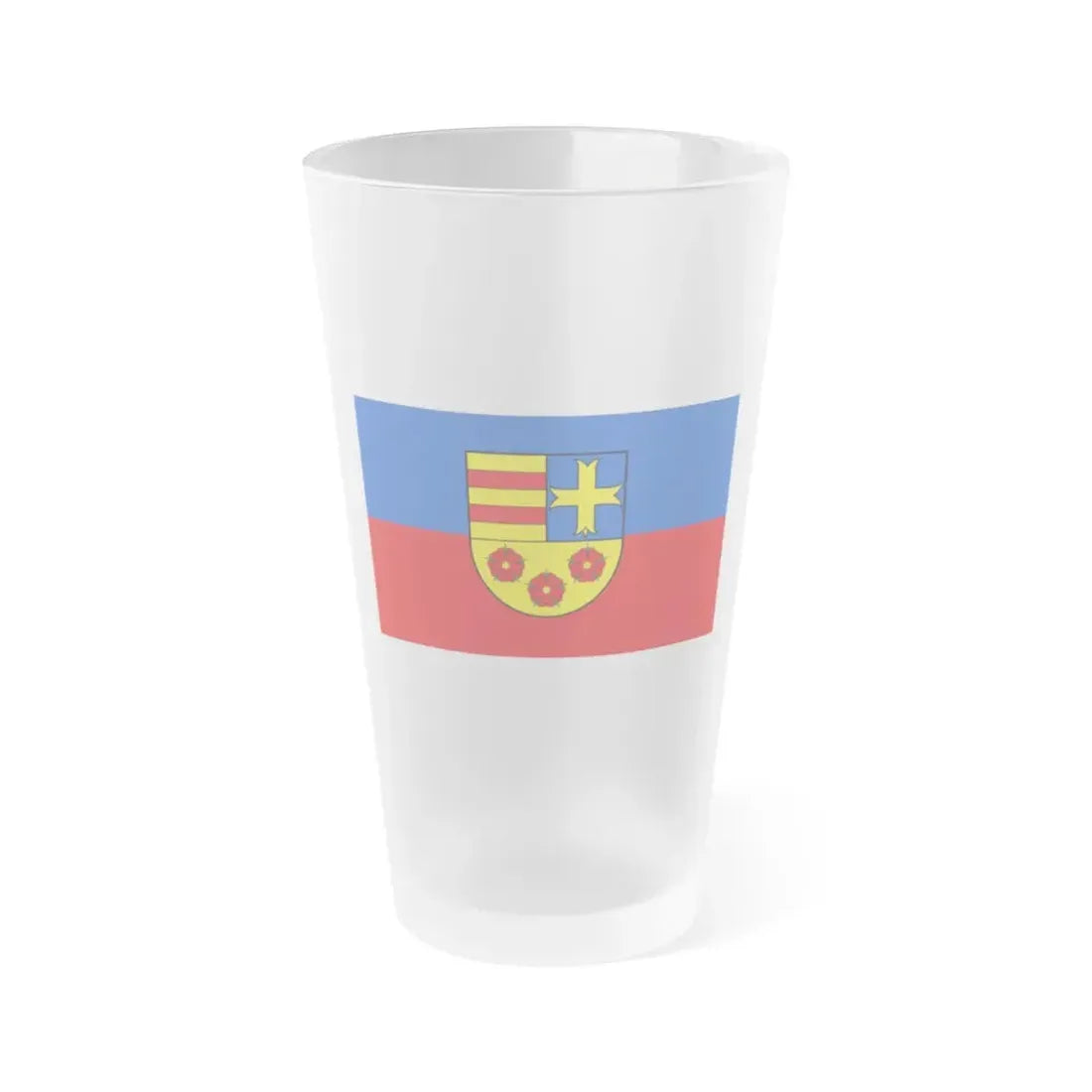 Flag of Oldenburg Germany - Frosted Pint Glass 16oz 16oz Frosted - Go Mug Yourself