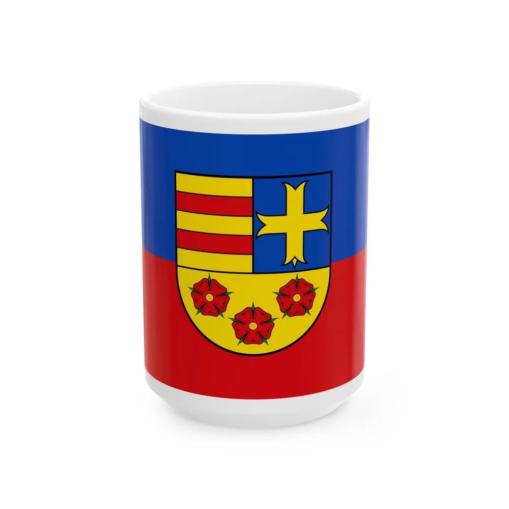 Flag of Oldenburg Germany - White Coffee Mug-15oz-Go Mug Yourself