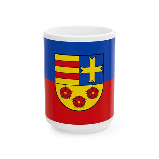 Flag of Oldenburg Germany - White Coffee Mug 15oz - Go Mug Yourself