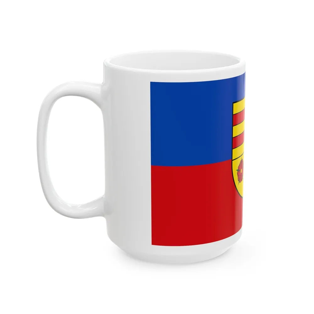 Flag of Oldenburg Germany - White Coffee Mug-Go Mug Yourself