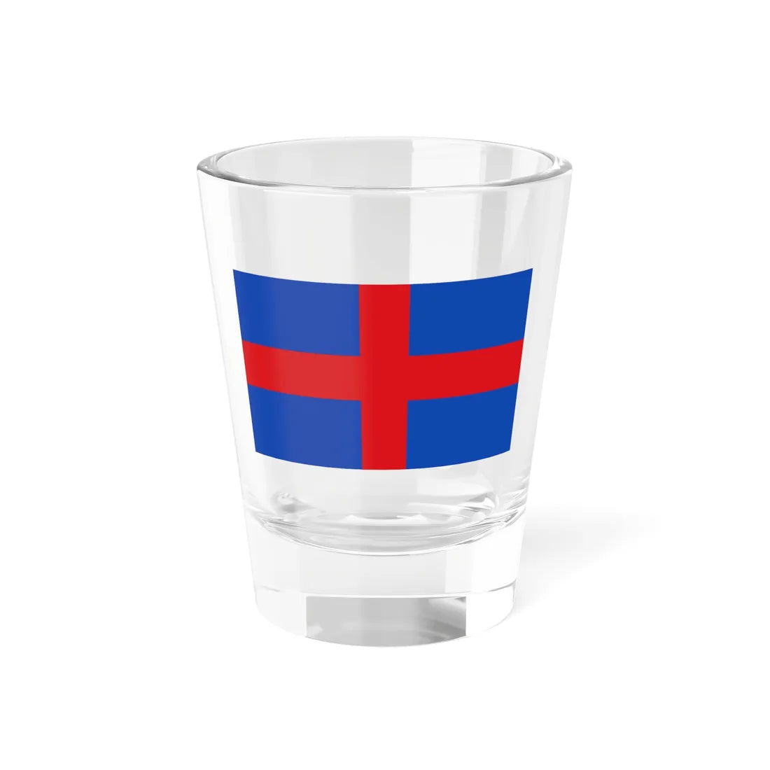 Flag of Oldenburg St. George Cross (Germany) Shot Glass 1.5oz 1.5oz - Go Mug Yourself