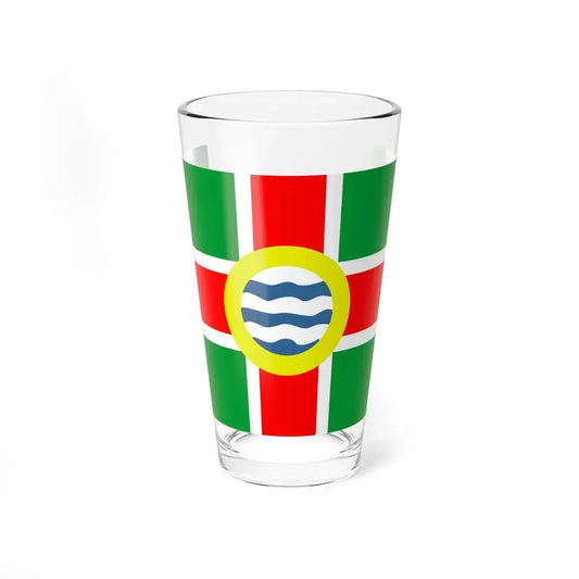 Flag of Oldham County Kentucky (United States) Pint Glass 16oz 16oz - Go Mug Yourself