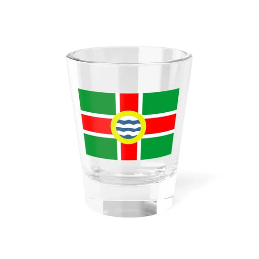 Flag of Oldham County Kentucky (United States) Shot Glass 1.5oz 1.5oz - Go Mug Yourself