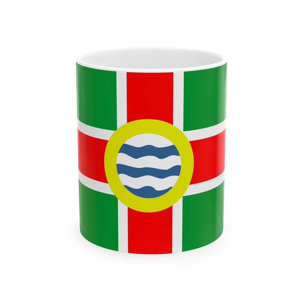 Flag of Oldham County Kentucky (United States) White Coffee Mug 11oz - Go Mug Yourself