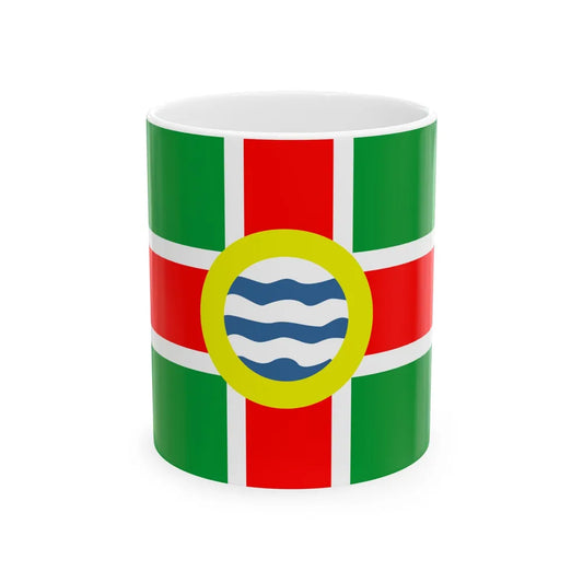 Flag of Oldham County Kentucky (United States) White Coffee Mug 11oz - Go Mug Yourself