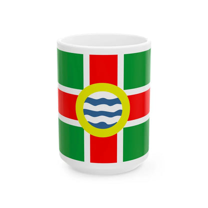 Flag of Oldham County Kentucky (United States) White Coffee Mug 15oz - Go Mug Yourself