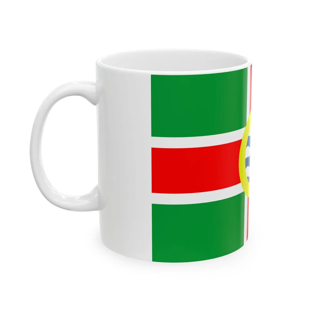 Flag of Oldham County Kentucky (United States) White Coffee Mug - Go Mug Yourself