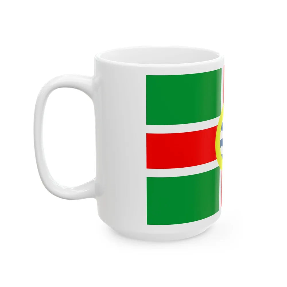 Flag of Oldham County Kentucky (United States) White Coffee Mug - Go Mug Yourself