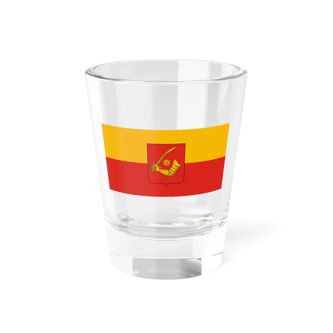Flag of Olmod (Hungary) Shot Glass 1.5oz 1.5oz - Go Mug Yourself