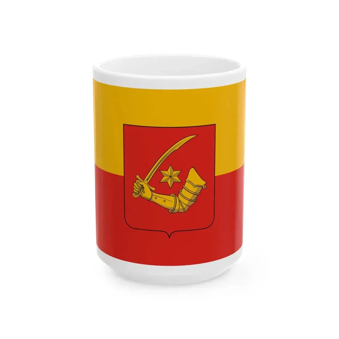 Flag of Olmod (Hungary) White Coffee Mug 15oz - Go Mug Yourself