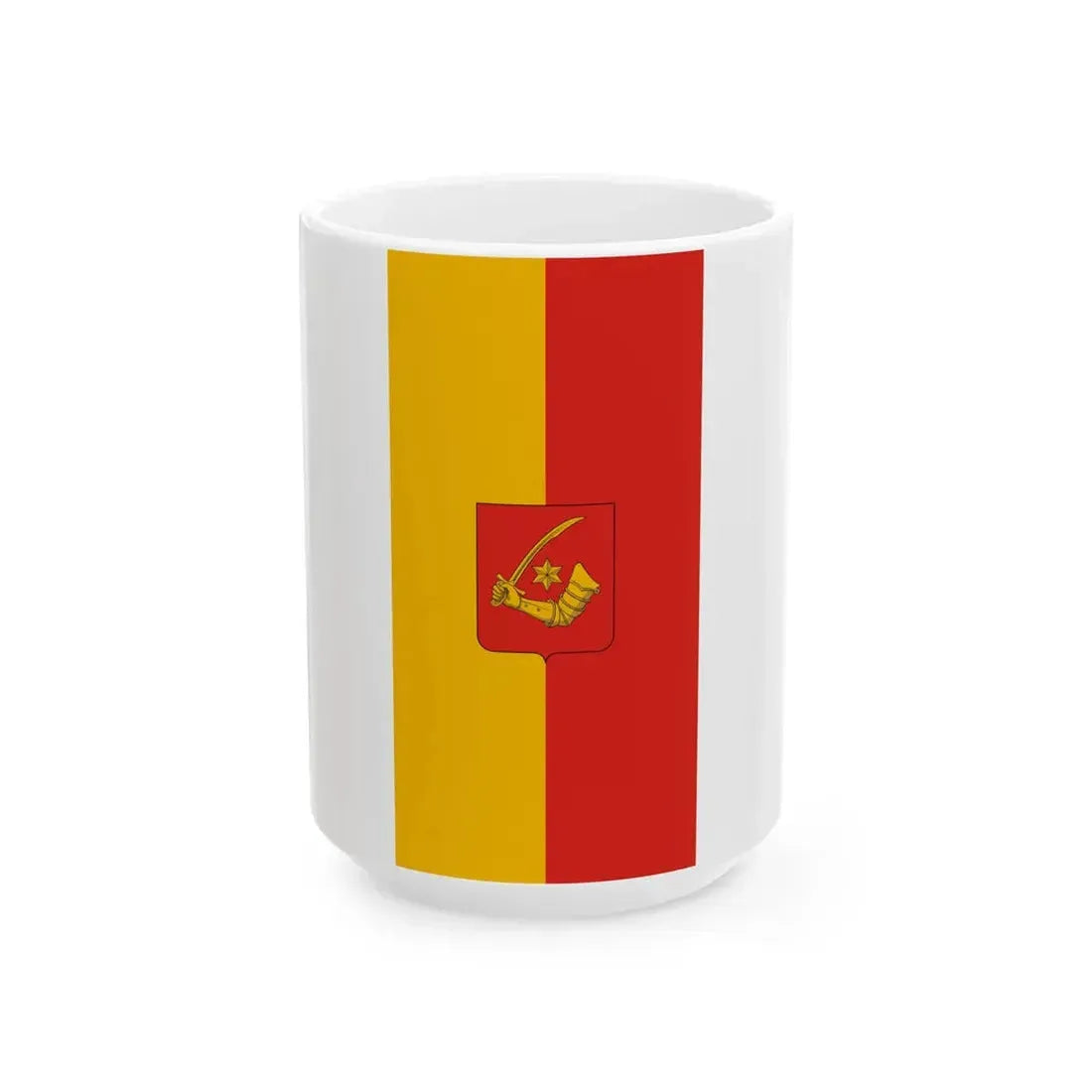 Flag of Olmod vertical (Hungary) White Coffee Mug 15oz - Go Mug Yourself