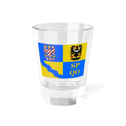 Flag of Olomouc Region (Czech Republic) Shot Glass 1.5oz 1.5oz - Go Mug Yourself