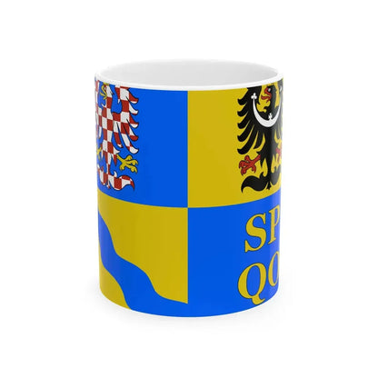 Flag of Olomouc Region (Czech Republic) White Coffee Mug 11oz - Go Mug Yourself