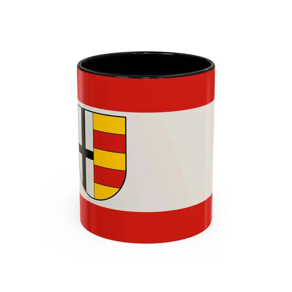 Flag of Olpe Germany - Accent Coffee Mug 11oz Black - Go Mug Yourself