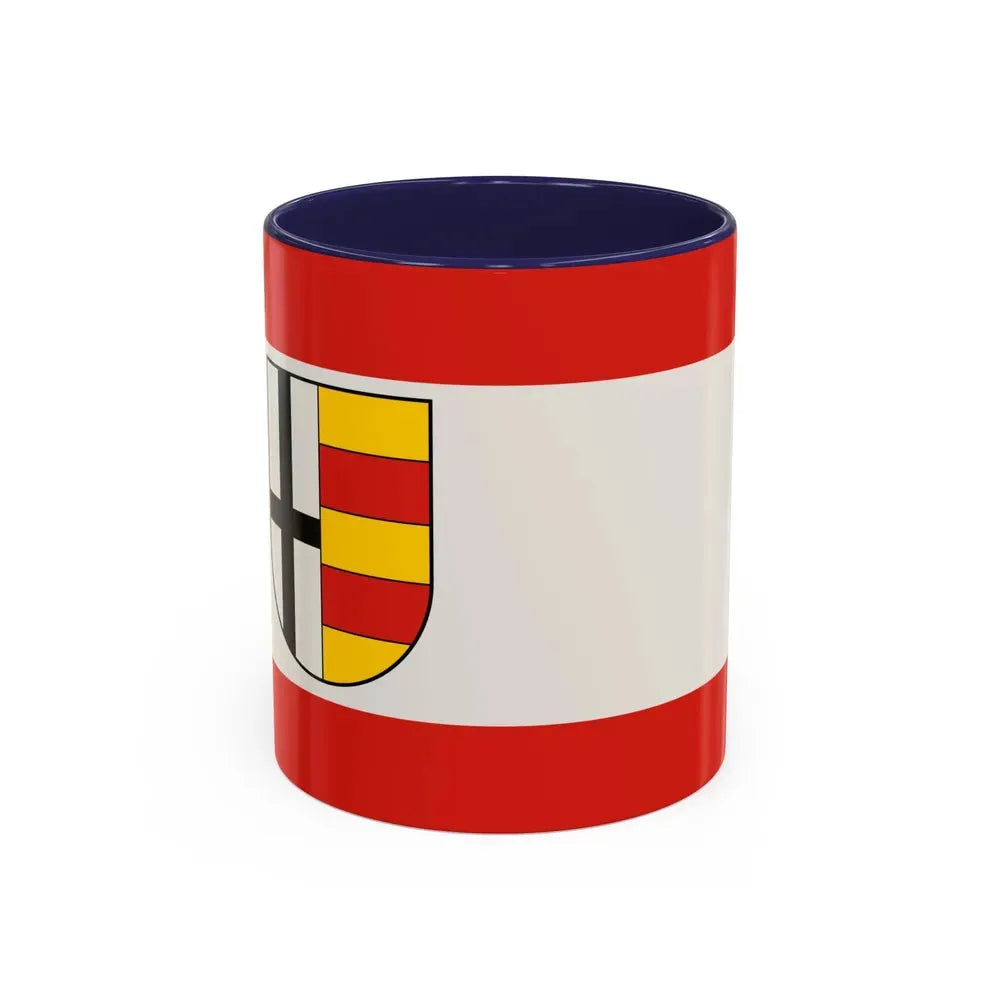 Flag of Olpe Germany - Accent Coffee Mug 11oz Navy - Go Mug Yourself