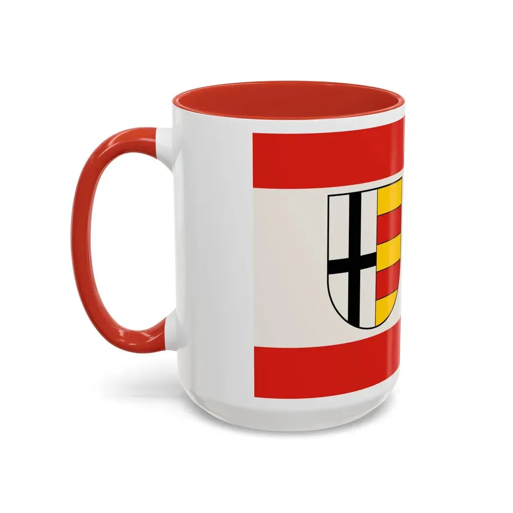 Flag of Olpe Germany - Accent Coffee Mug - Go Mug Yourself