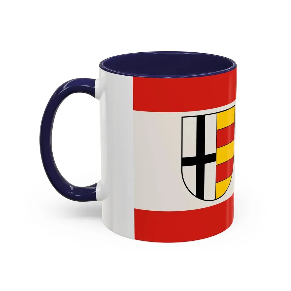 Flag of Olpe Germany - Accent Coffee Mug - Go Mug Yourself