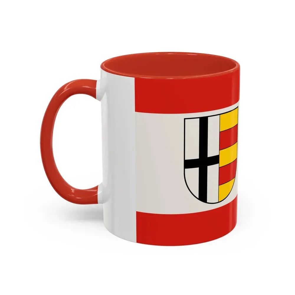 Flag of Olpe Germany - Accent Coffee Mug - Go Mug Yourself