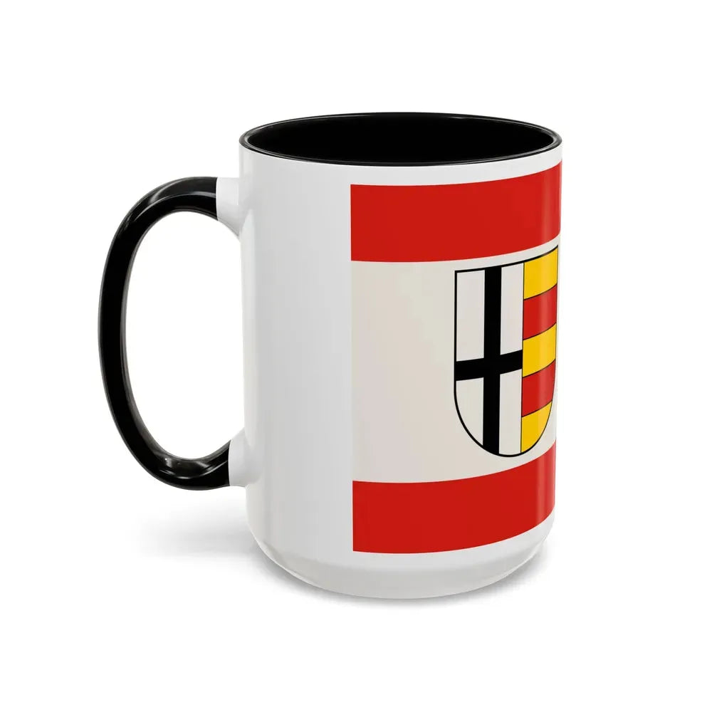 Flag of Olpe Germany - Accent Coffee Mug - Go Mug Yourself