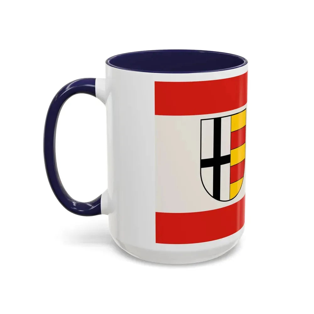 Flag of Olpe Germany - Accent Coffee Mug - Go Mug Yourself