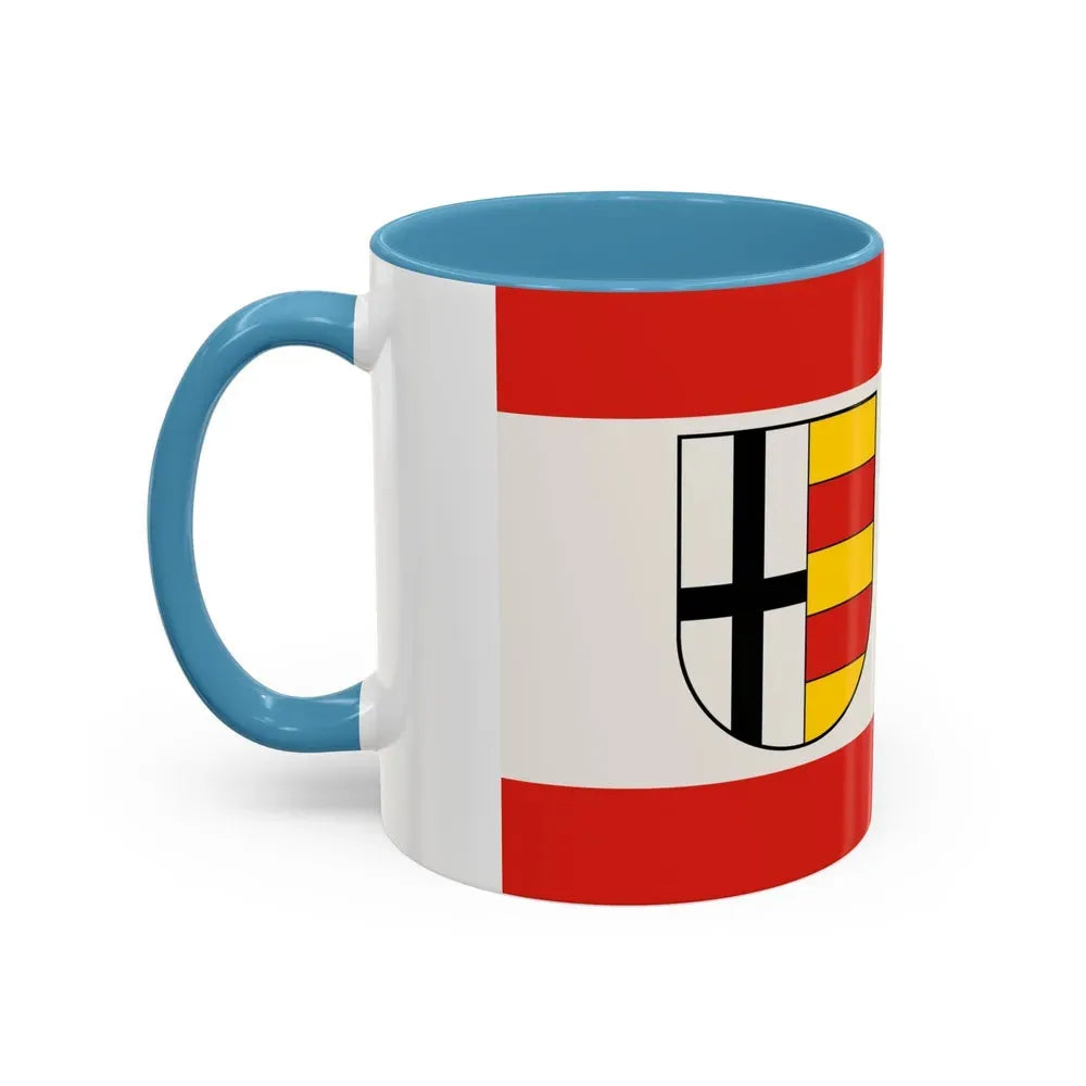 Flag of Olpe Germany - Accent Coffee Mug - Go Mug Yourself