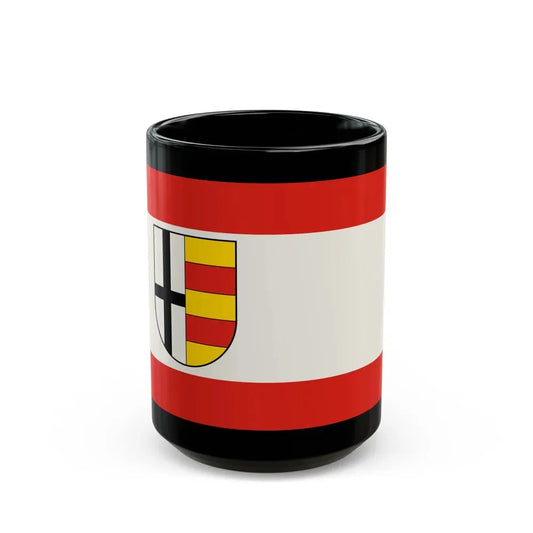 Flag of Olpe Germany - Black Coffee Mug 15oz - Go Mug Yourself
