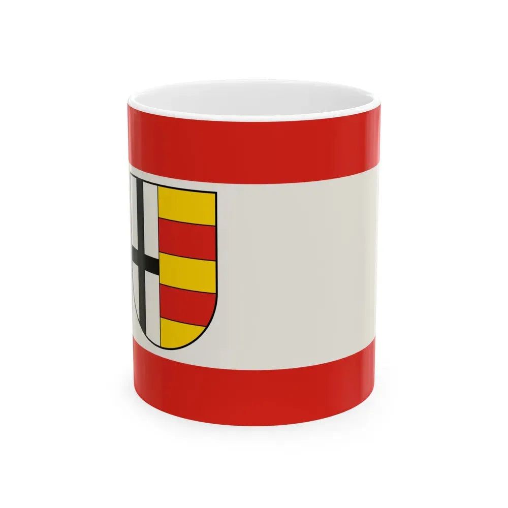 Flag of Olpe Germany - White Coffee Mug 11oz - Go Mug Yourself