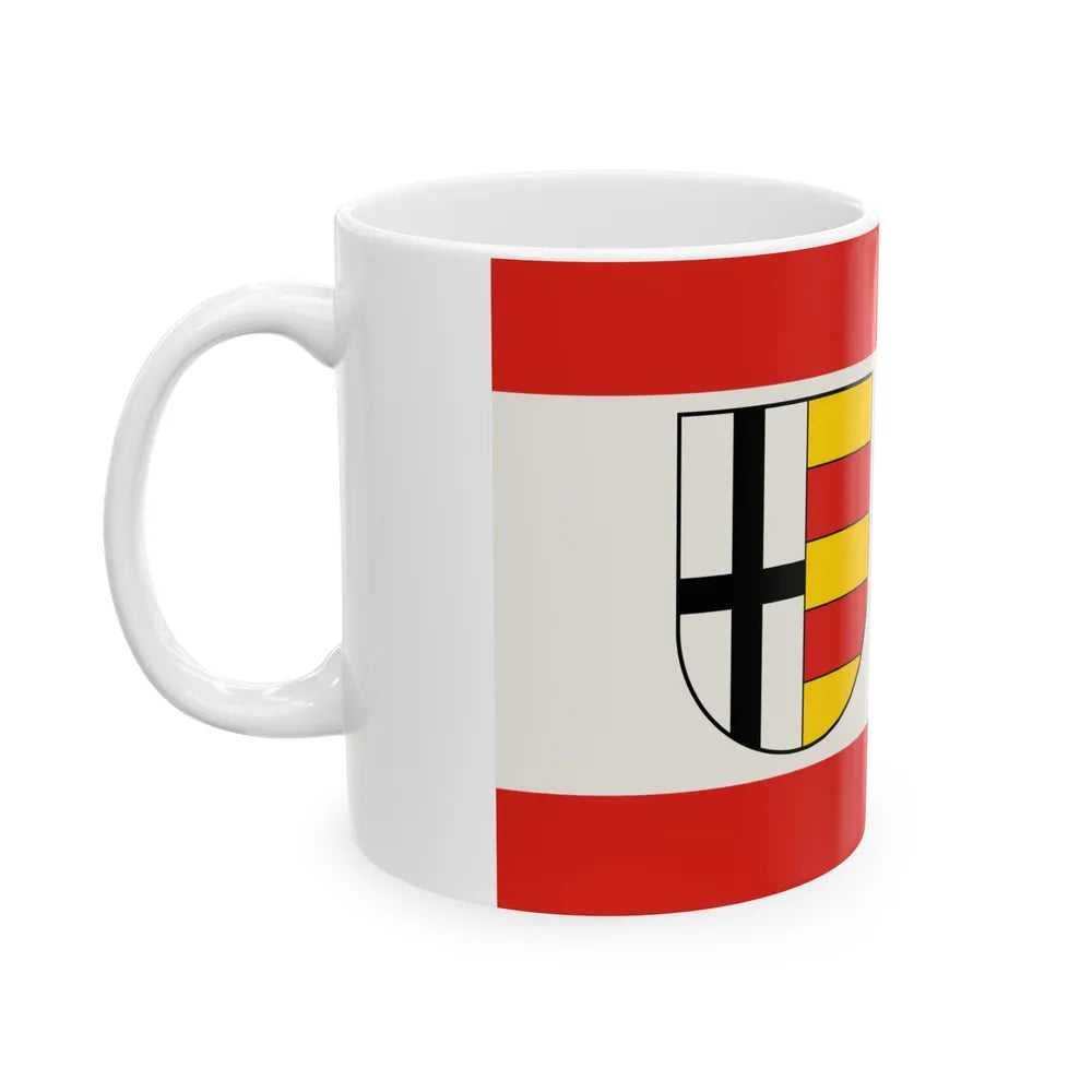 Flag of Olpe Germany - White Coffee Mug-Go Mug Yourself