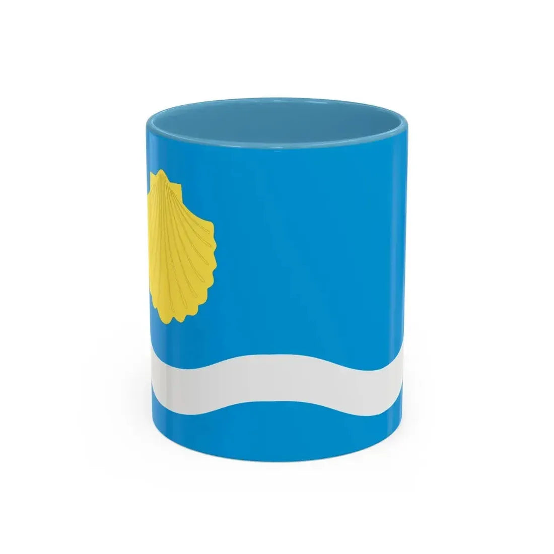 Flag of Olsztyn Poland - Accent Coffee Mug 11oz Light Blue - Go Mug Yourself