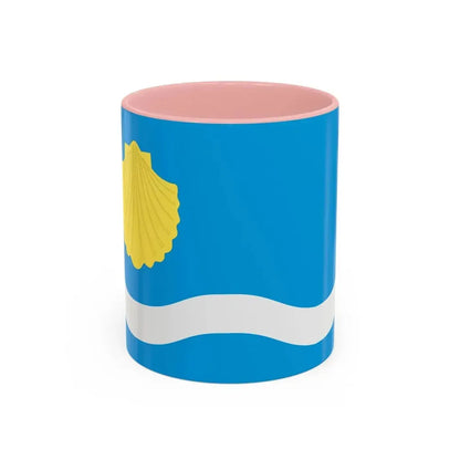 Flag of Olsztyn Poland - Accent Coffee Mug 11oz Pink - Go Mug Yourself