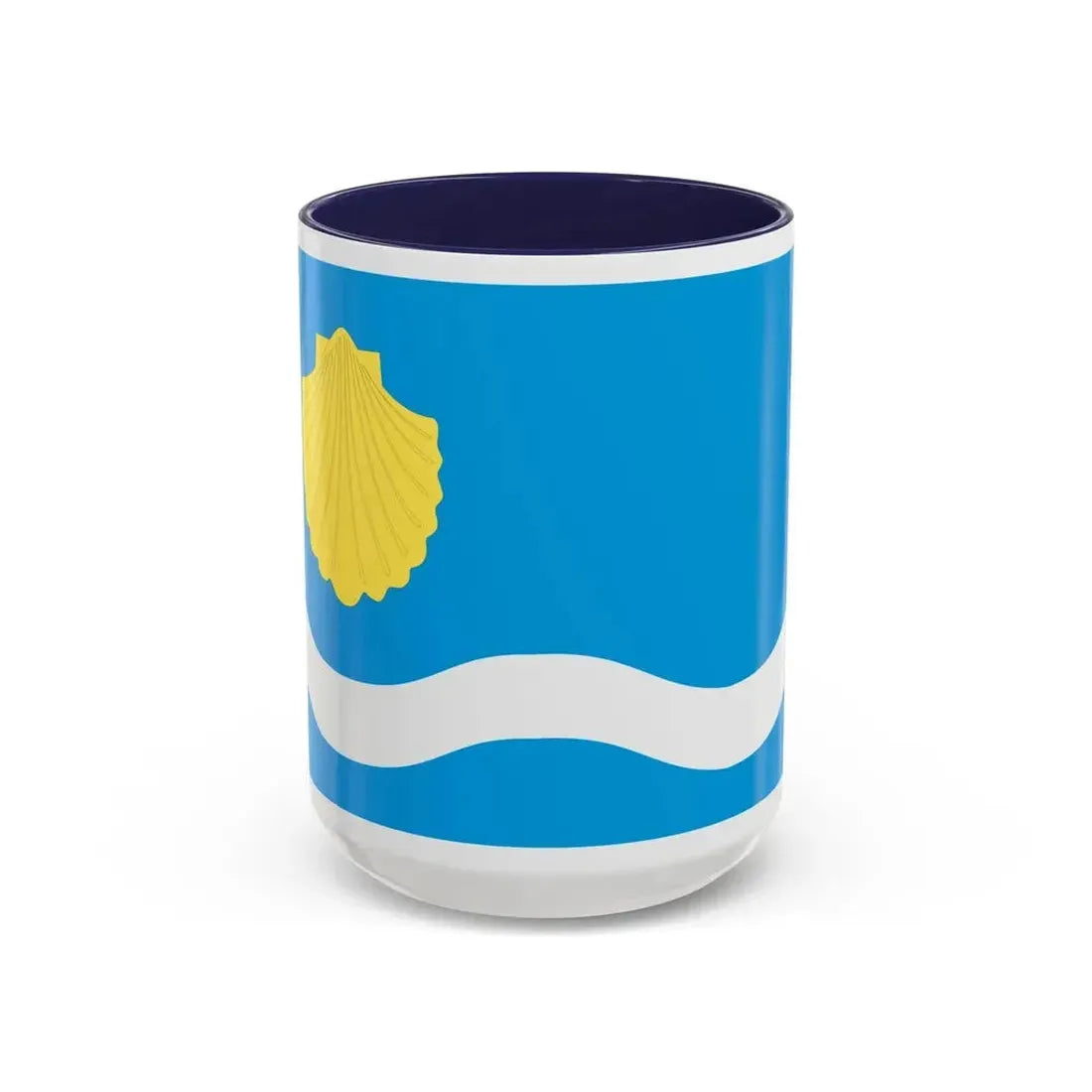Flag of Olsztyn Poland - Accent Coffee Mug 15oz Navy - Go Mug Yourself