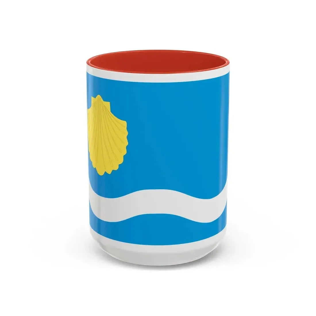 Flag of Olsztyn Poland - Accent Coffee Mug 15oz Red - Go Mug Yourself