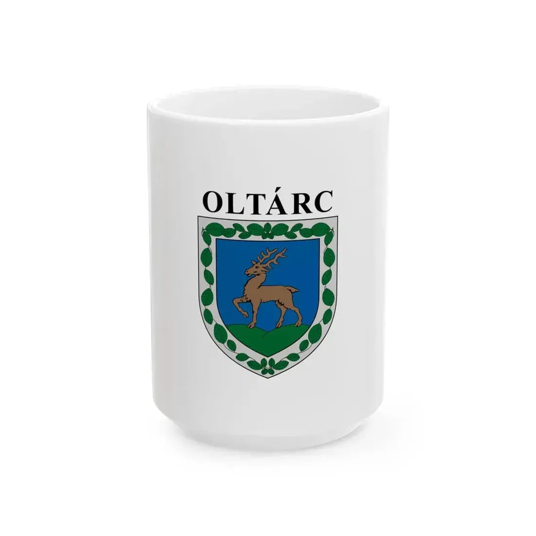 Flag of Oltarc (Hungary) White Coffee Mug 15oz - Go Mug Yourself