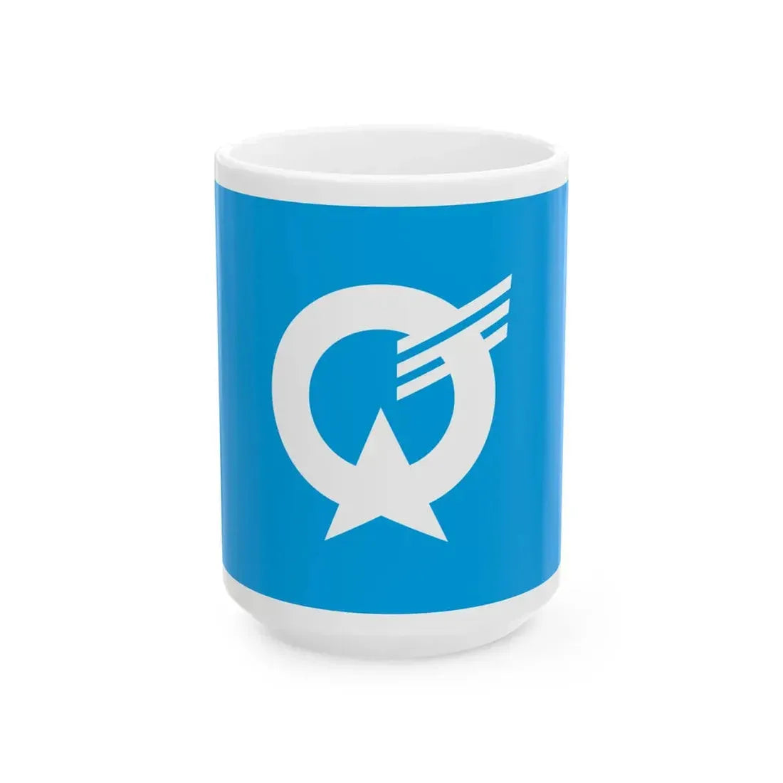 Flag of Omachi Saga (Japan) White Coffee Mug 15oz - Go Mug Yourself