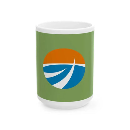 Flag of Omaezaki Shizuoka (Japan) White Coffee Mug 15oz - Go Mug Yourself