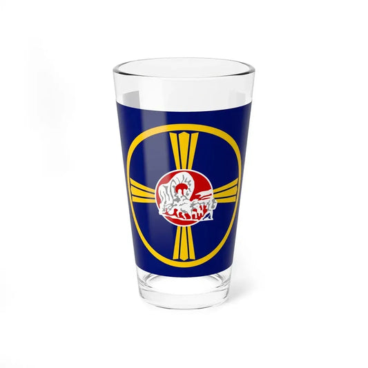 Flag of Omaha Nebraska (United States) Pint Glass 16oz 16oz - Go Mug Yourself