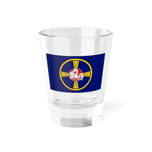 Flag of Omaha Nebraska (United States) Shot Glass 1.5oz 1.5oz - Go Mug Yourself