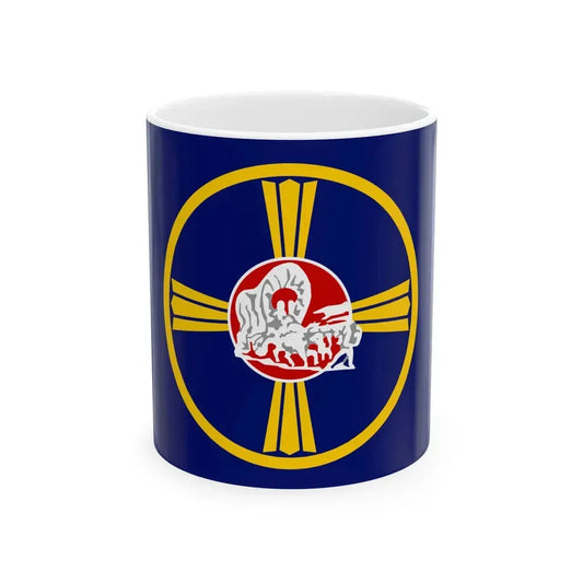 Flag of Omaha Nebraska (United States) White Coffee Mug 11oz - Go Mug Yourself