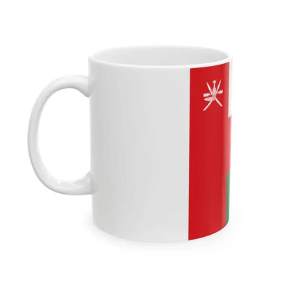 Flag of Oman 1-1 (Oman) White Coffee Mug - Go Mug Yourself