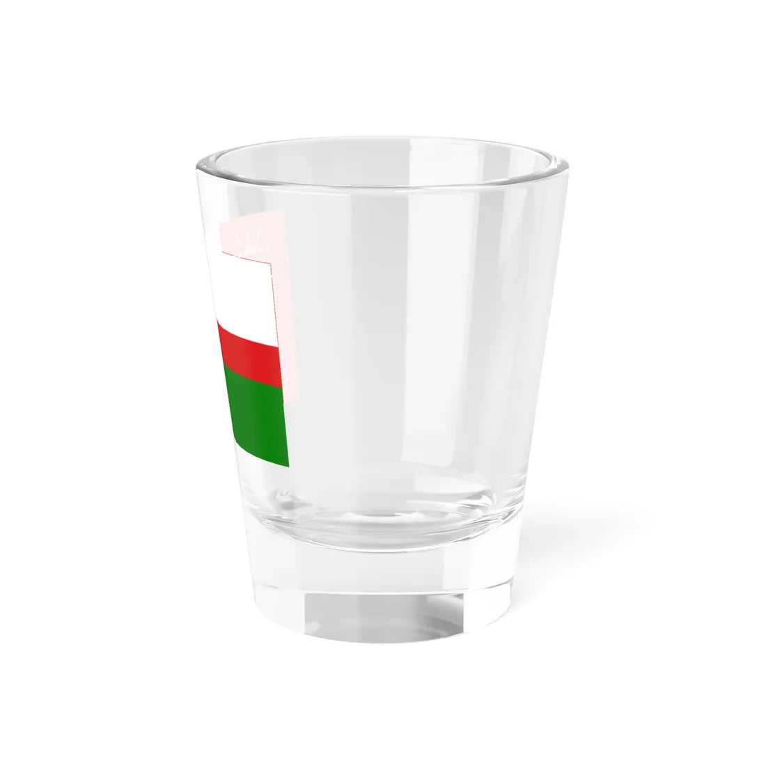 Flag of Oman 1970-1995 (Oman) Shot Glass 1.5oz - Go Mug Yourself