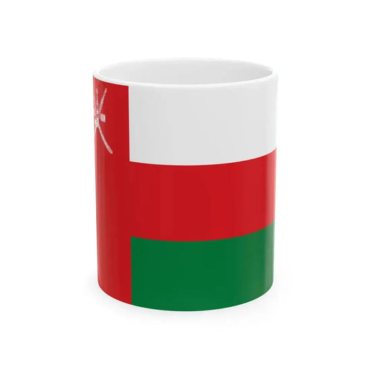 Flag of Oman 3-2 (Oman) White Coffee Mug 11oz - Go Mug Yourself