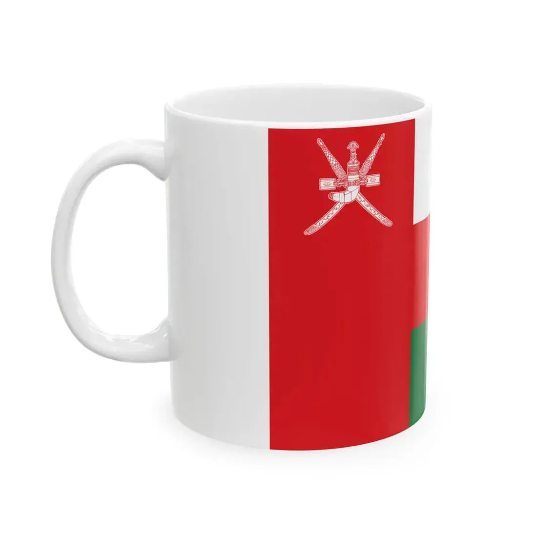 Flag of Oman 3-2 (Oman) White Coffee Mug - Go Mug Yourself