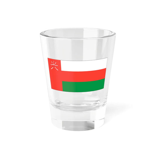 Flag of Oman bordered (Oman) Shot Glass 1.5oz 1.5oz - Go Mug Yourself