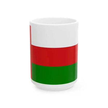 Flag of Oman official (Oman) White Coffee Mug 15oz - Go Mug Yourself