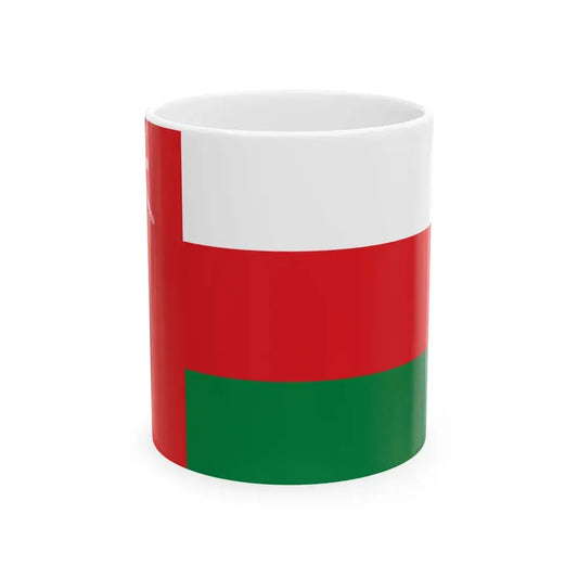 Flag of Oman (Oman) White Coffee Mug 11oz - Go Mug Yourself
