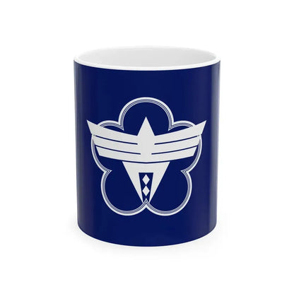 Flag of Ome Tokyo (Japan) White Coffee Mug 11oz - Go Mug Yourself