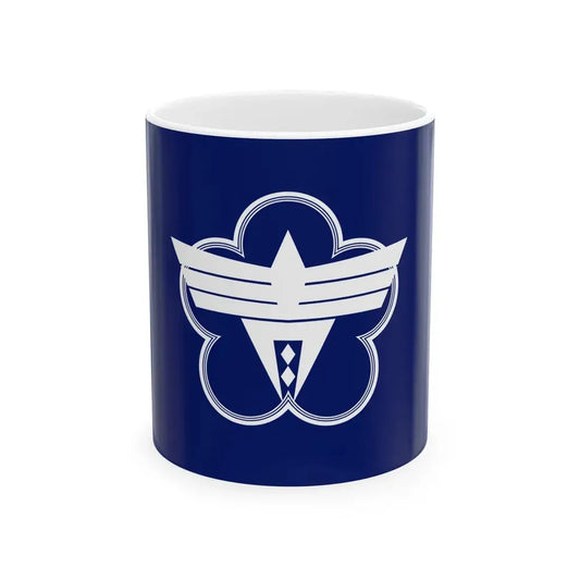 Flag of Ome Tokyo (Japan) White Coffee Mug 11oz - Go Mug Yourself